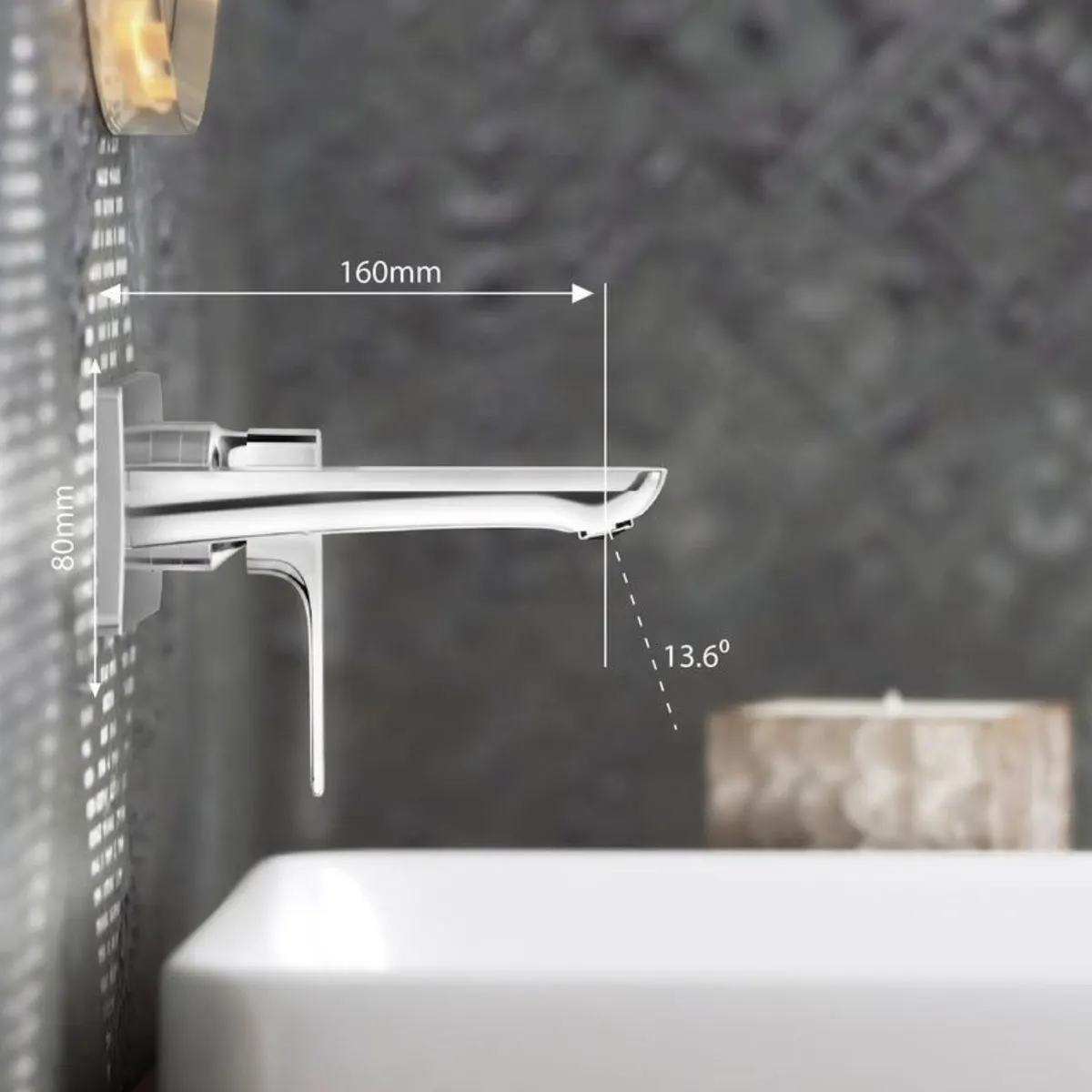Kohler wall mounted basin mixer aleo plus K-5684IN-4ND-CP 5684IN-4ND-CP Chrome - image 6