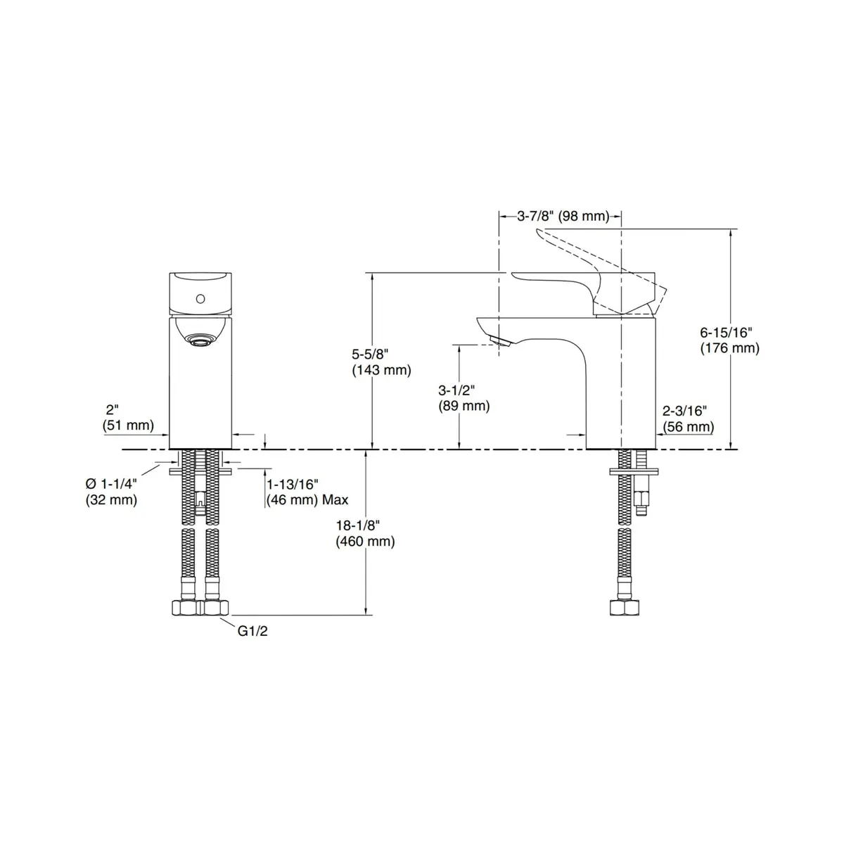 Kohler table mounted regular basin mixer aleo K-72275IN-4ND-RGD 72275IN-4ND-RGD Rose Gold - image 2