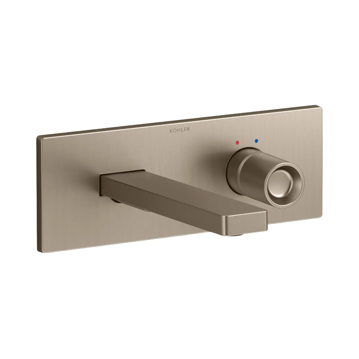 Kohler wall mounted basin mixer composed K-73061T-7-BV K-73061T-7-BV Brushed Bronze - image 1
