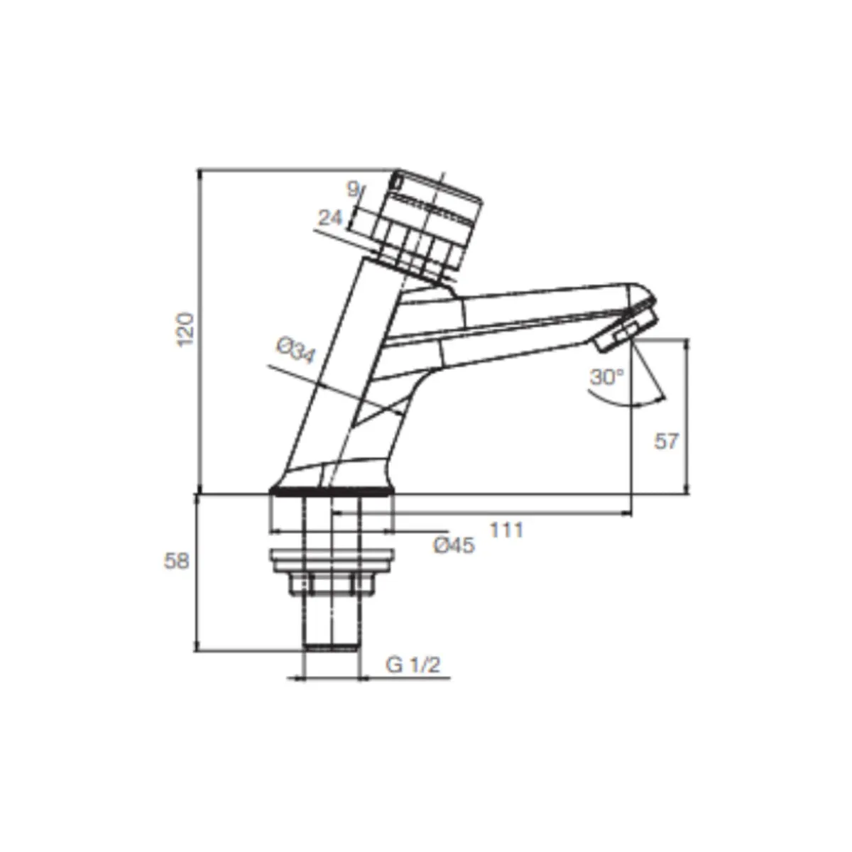 Parryware table mounted regular basin tap lapis G2013A1 G2013A1 Chrome - image 2