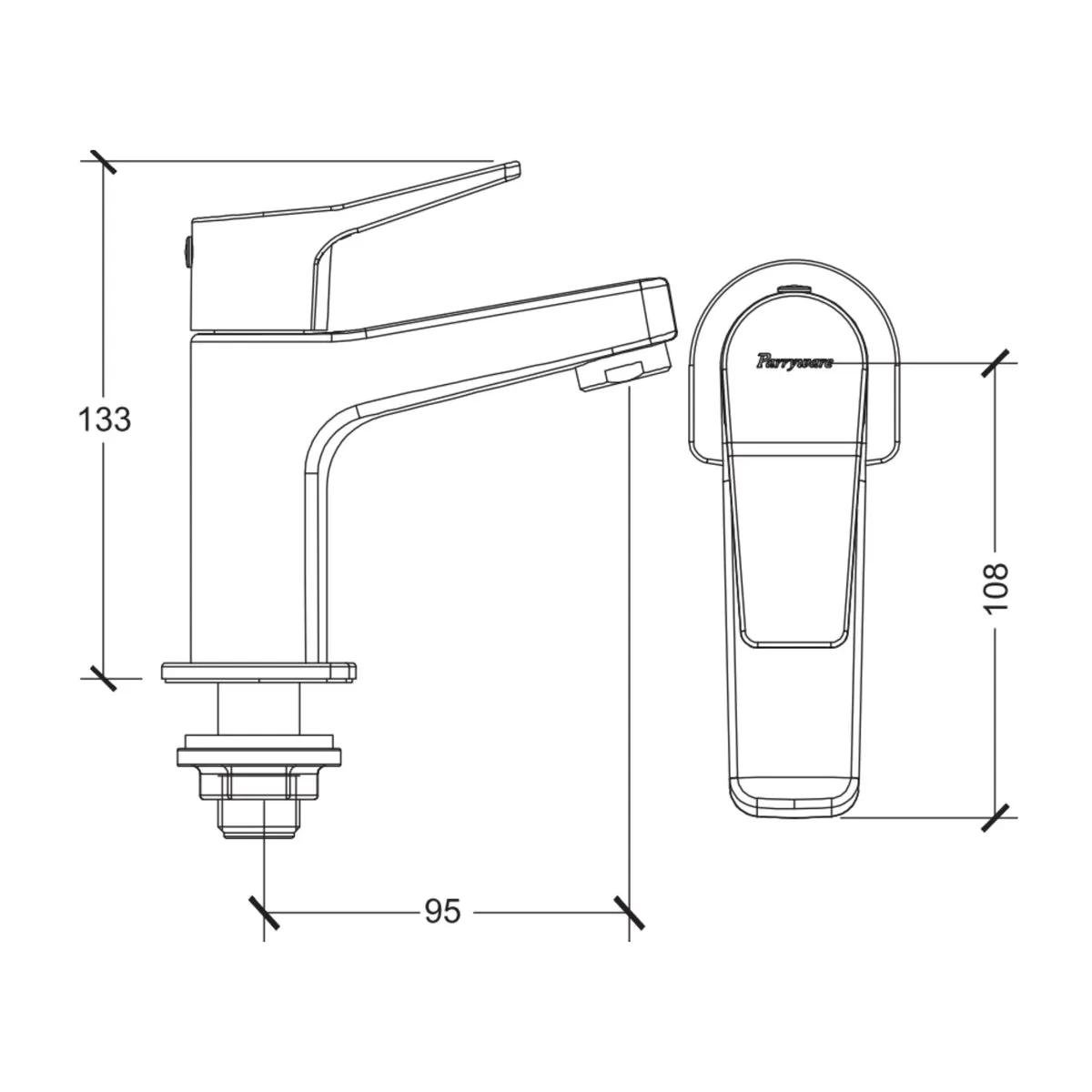 Parryware table mounted regular basin tap aqua G5722A1 G5722A1 Chrome - image 2