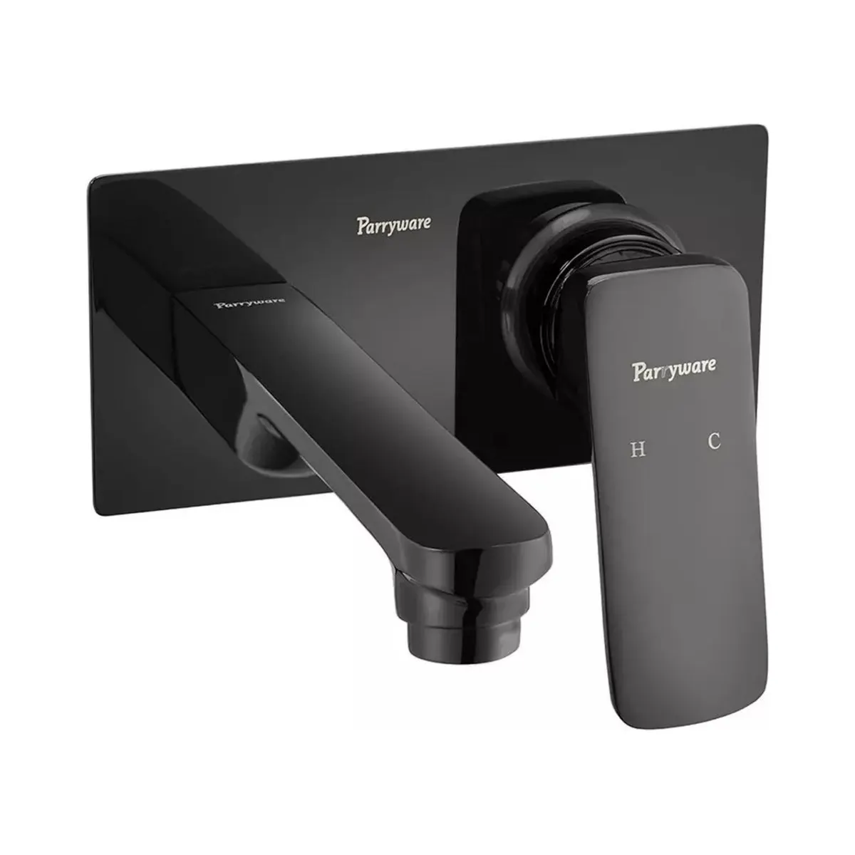 Parryware wall mounted basin mixer T23767C T23767C Matt Black - image 1