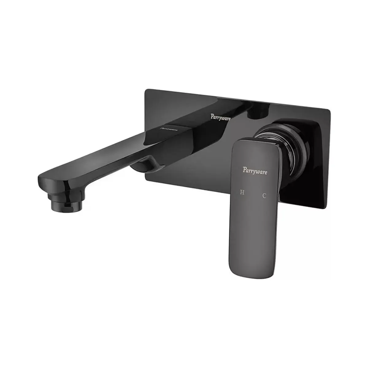 Parryware wall mounted basin mixer T23767C T23767C Matt Black - image 2