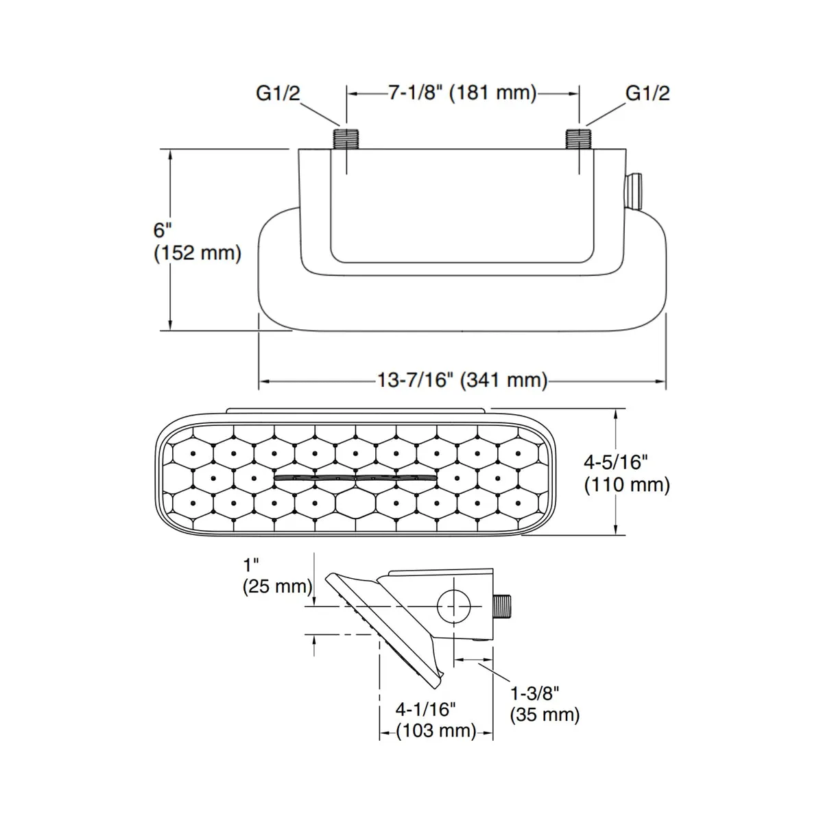 Kohler multi flow shoulder shower radiance 34098IN-CP 34098IN-CP Chrome - image 4