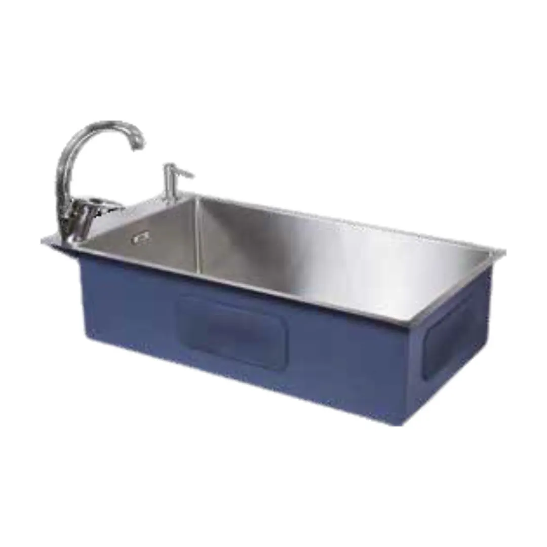 Franke stainless steel sink box deluxe box deluxe bxx 210 110 73 ( 33 x 18 inches ) BXX-210-110-73 Satin - image 1