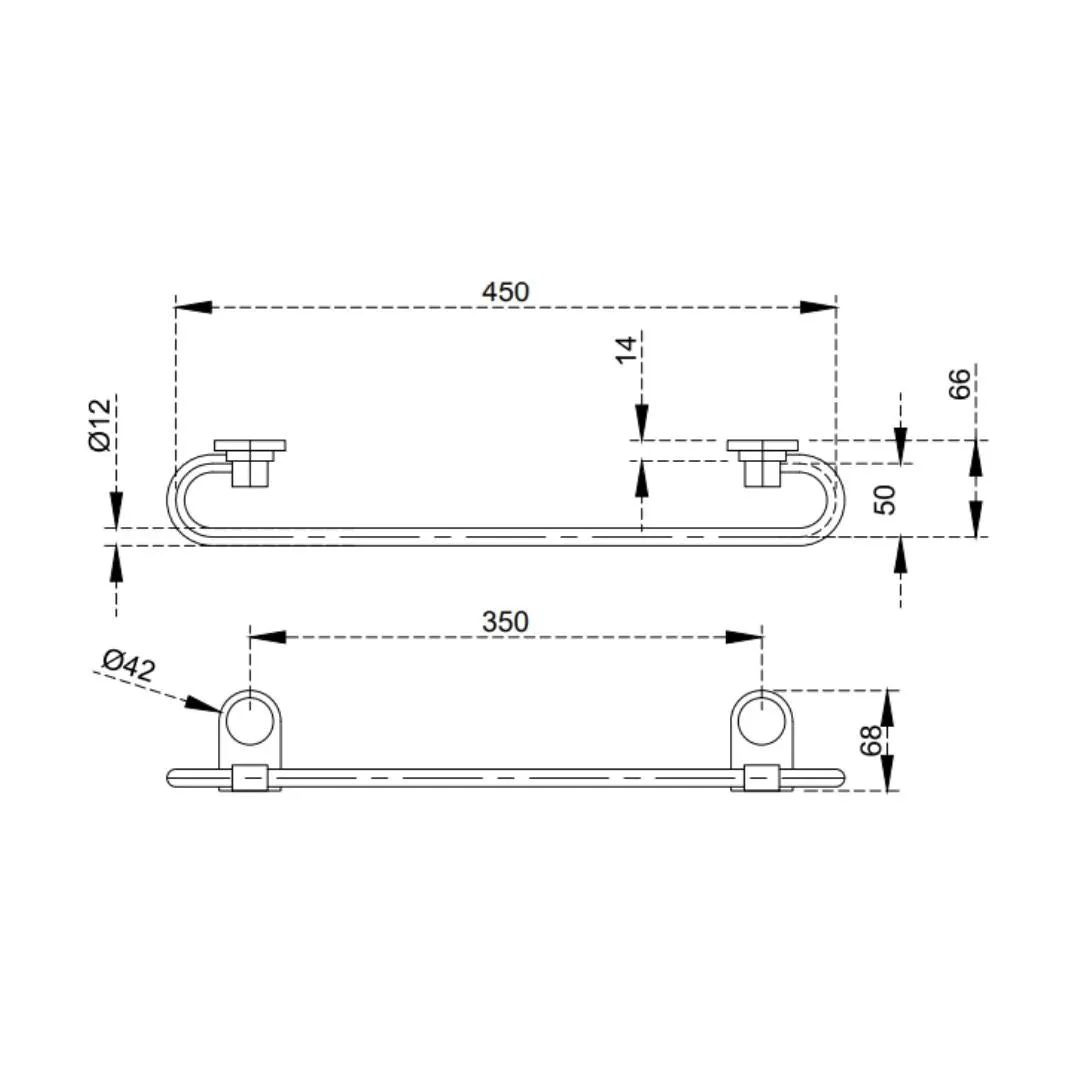 Cera towel holder Ormond Range series F5003104CH F5003104CH Chrome - image 2