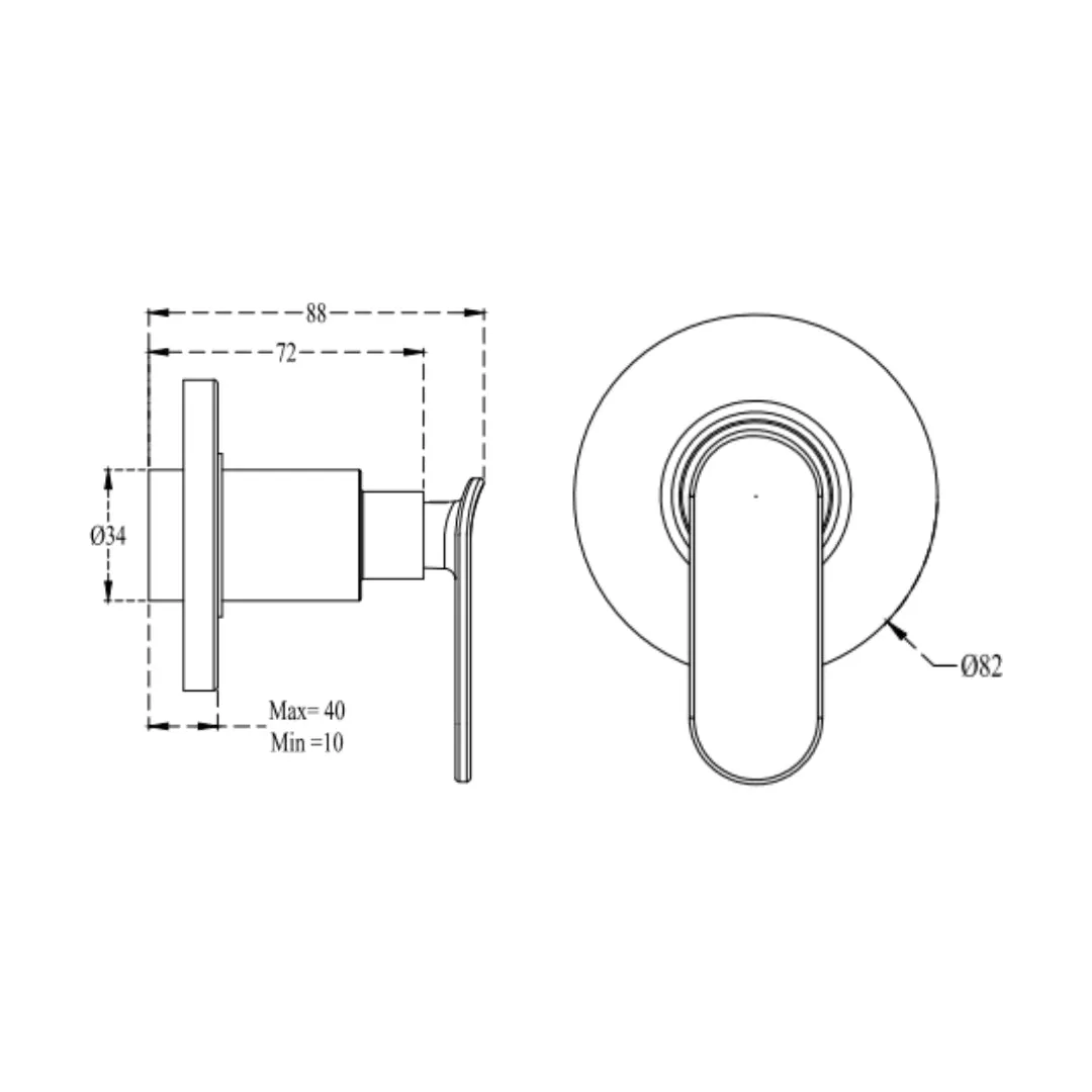 Cera basin area stop valve brooklyn F1018351FG F1018351FG French Gold - image 2