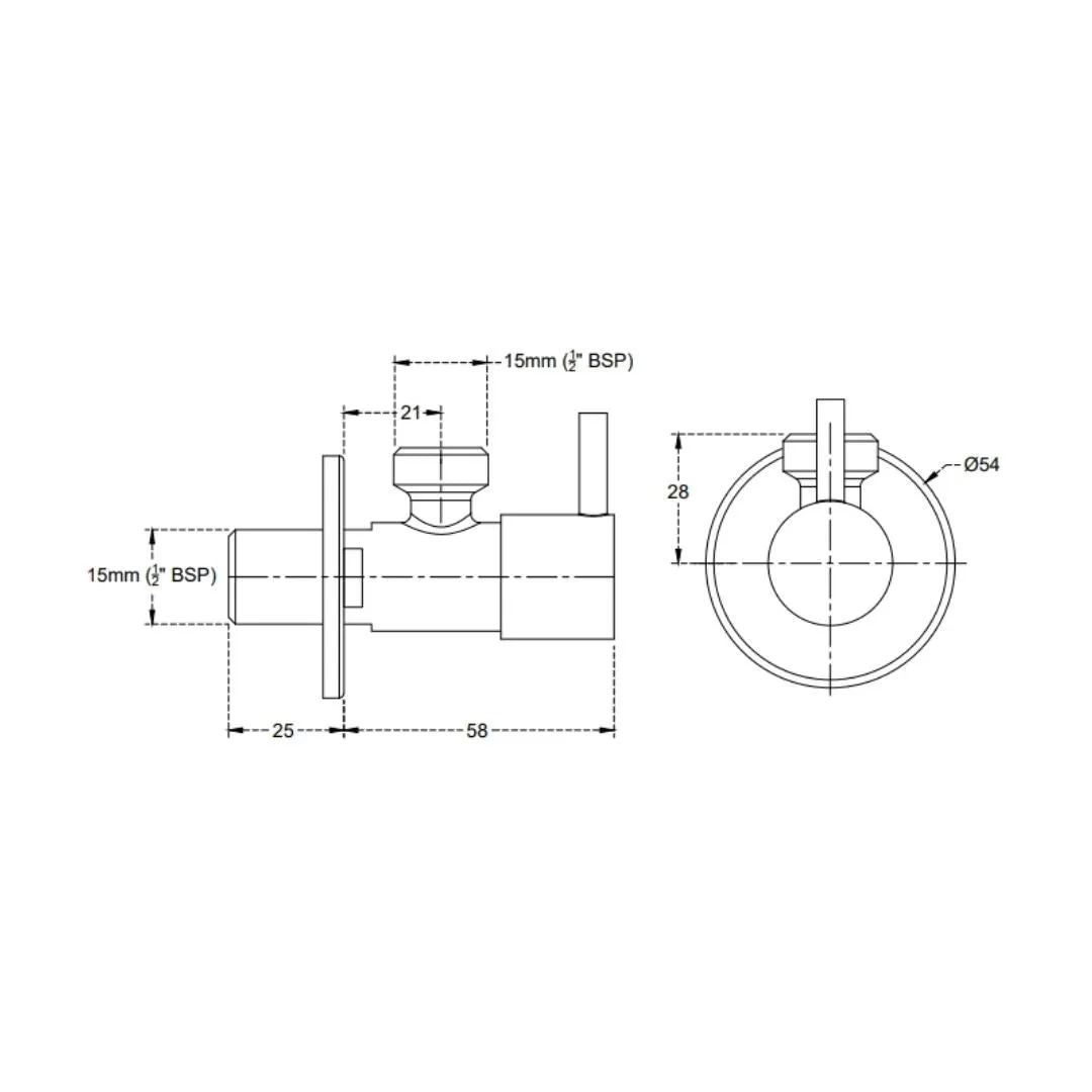 Cera basin area angle valve F8040204 F8040204 Chrome - image 4