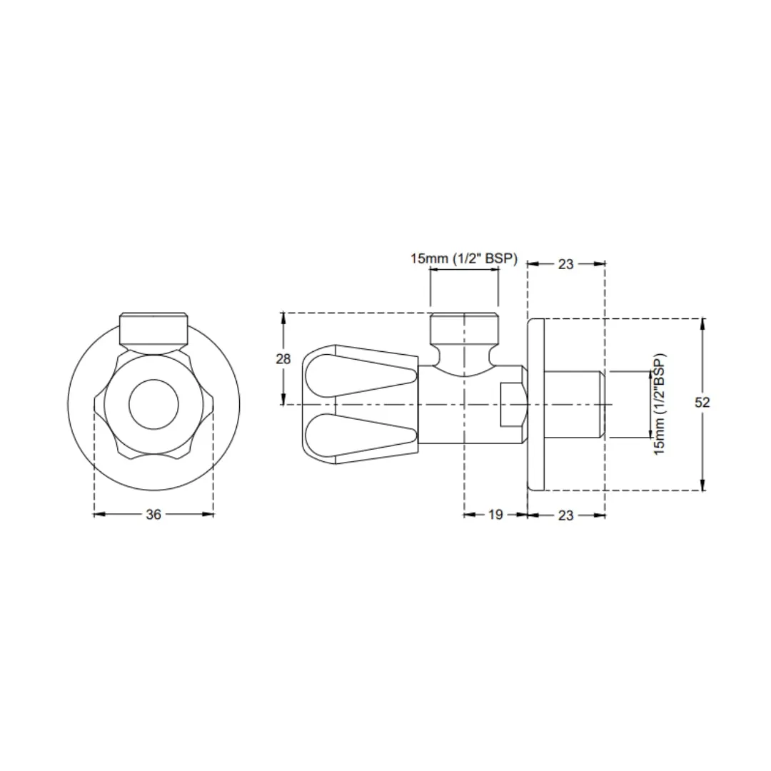 Cera basin area angle valve ultra F8040301 F8040301 Chrome - image 2