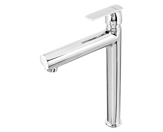 Cera Titanium Basin Tap, Tall Boy, Table Mounted F1003102 F1003102 Chrome - image 2