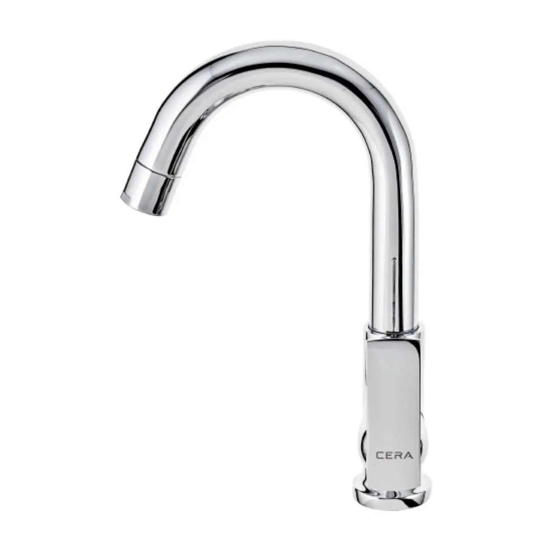 Cera table mounted regular basin tap titanium F1003105 F1003105 Chrome - image 2