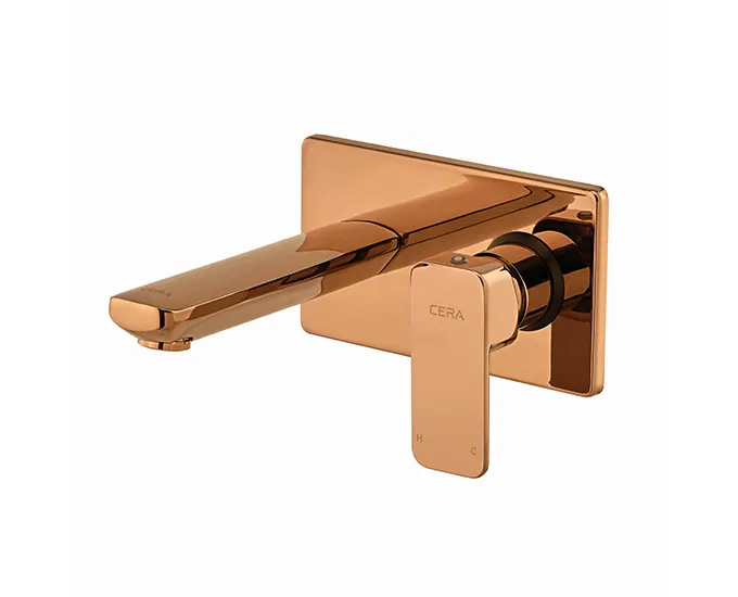 Cera Ruby Basin Mixer, Wall Mounted F1005473RG F1005473RG Rose Gold - image 1