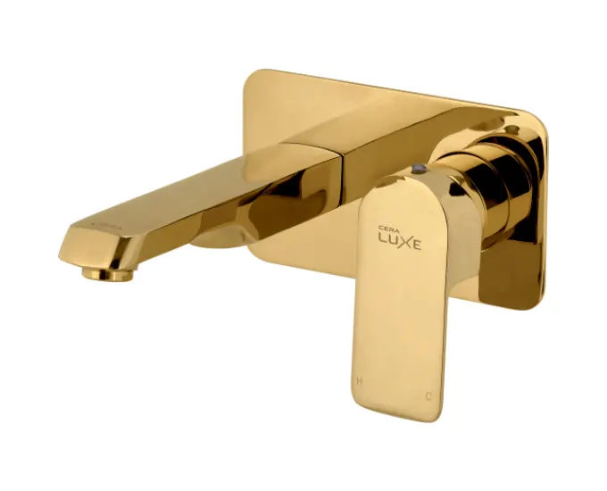 Cera Chelsea Basin Mixer, Wall Mounted F1016473FG F1016473FG French Gold - image 1