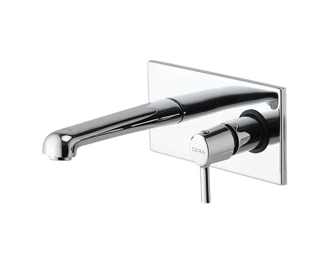 Cera Ripple Basin Mixer, Wall Mounted F1017653 F1017653 Chrome - image 1