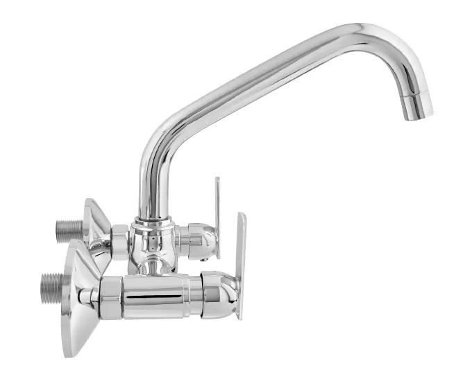 Cera Titanium Kitchen Sink Mixer, Wall Mounted, Swinging Spout F1003511 F1003511 Chrome - image 2