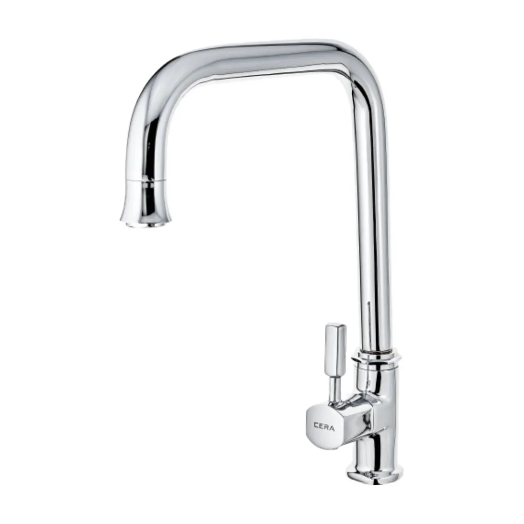 Cera table mounted regular kitchen sink tap gayle F1014311 with swinging spout in chrome finish F1014311 Standard - image 5
