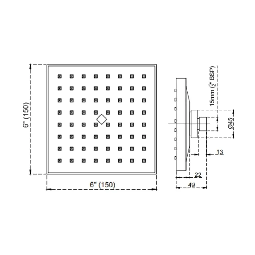Cera single flow overhead shower F7010506AB F7010506AB Chrome - image 2