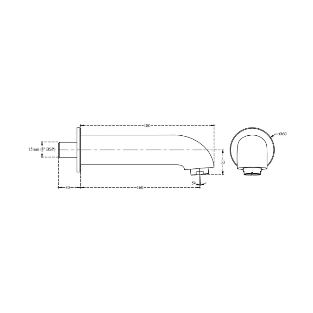 Cera wall mounted spout aquamatic F2004661 F2004661 Chrome - image 4