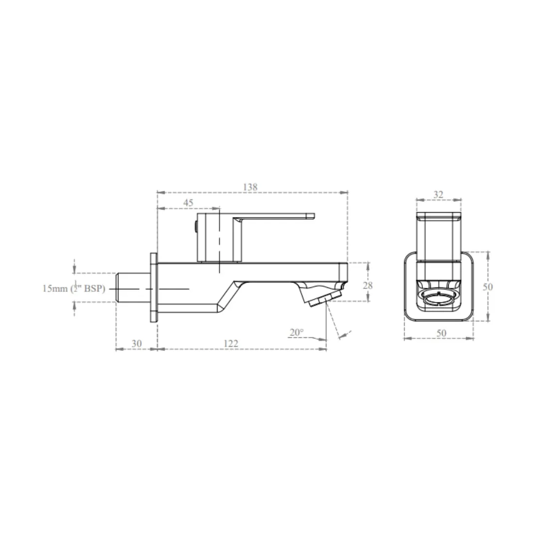 Cera wc area bib tap ruby F1005151FG F1005151FG French Gold - image 2