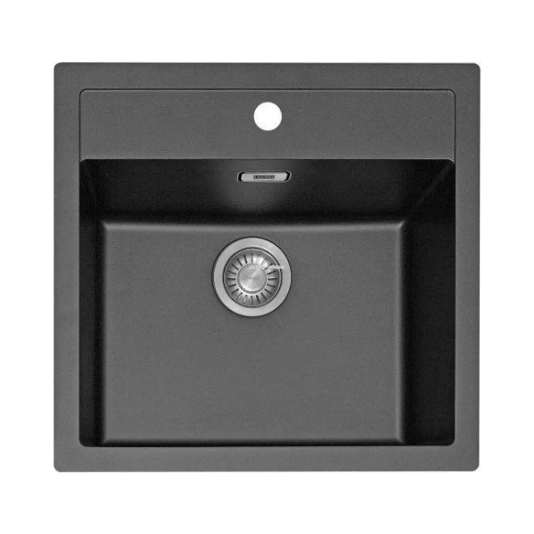 Franke tectonite Sink Tectonite series tectonite 610 ( 22 x 20 inches ) K-KS-CK-FRA-S-00018 Carbon Black - image 1