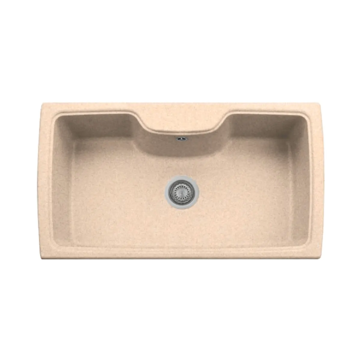 Nirali quartz sink quartz premium range corex ( 34 x 19.5 inches ) K-KS-CK-NIR-S-00108 Beige Granite - image 1