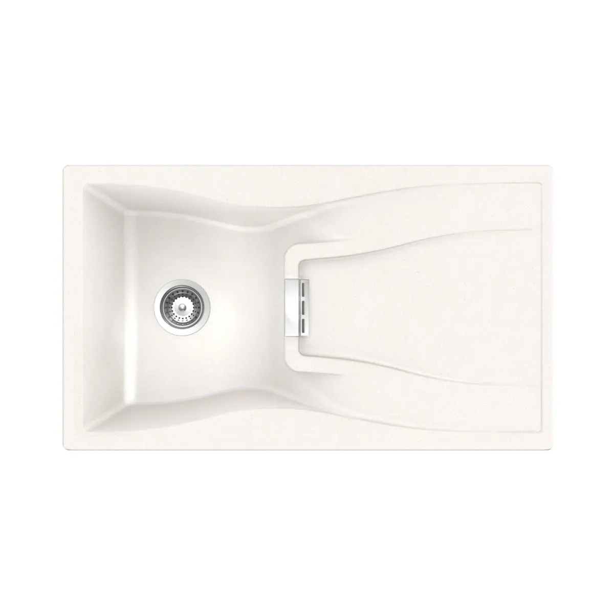 Nirali quartz sink quartz premium range elara wb 1 ( 34 x 19.5 inches ) K-KS-CK-NIR-S-00114 Magma Polaris - image 1