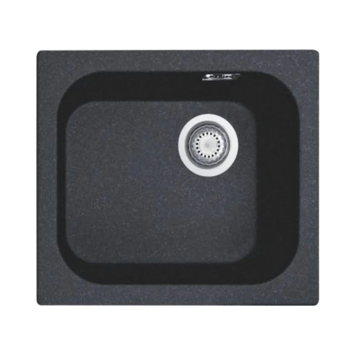 Nirali quartz sink quartz premium range harmony lv 1 ( 19.5 x 17 inches ) K-KS-CK-NIR-S-00133 Black Granite - image 1