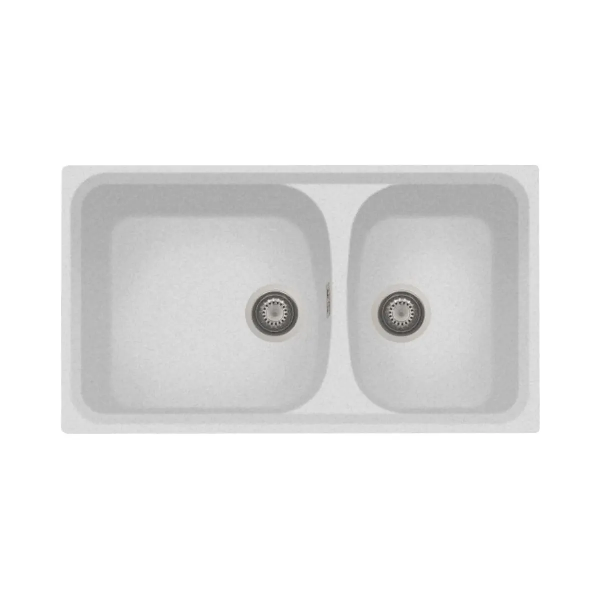 Nirali quartz sink quartz premium range harmony lv 2 ( 34 x 19.5 inches ) K-KS-CK-NIR-S-00139 White Granite - image 1