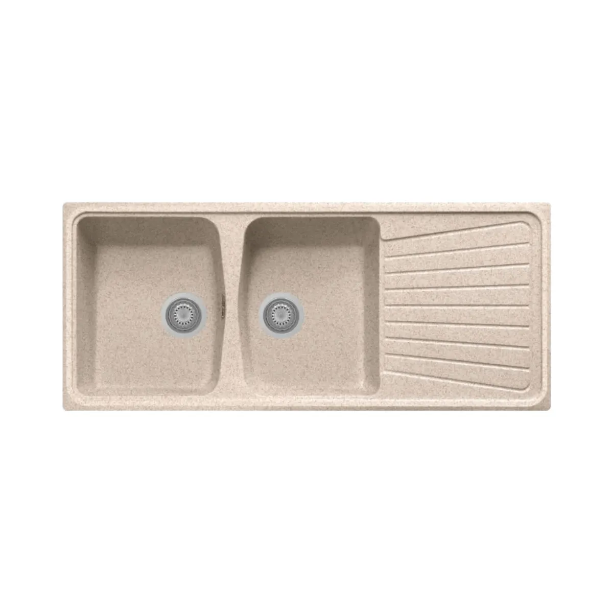 Nirali quartz sink quartz premium range kappa lv 2 ( 45 x 19.5 inches ) K-KS-CK-NIR-S-00140 Beige Granite - image 1