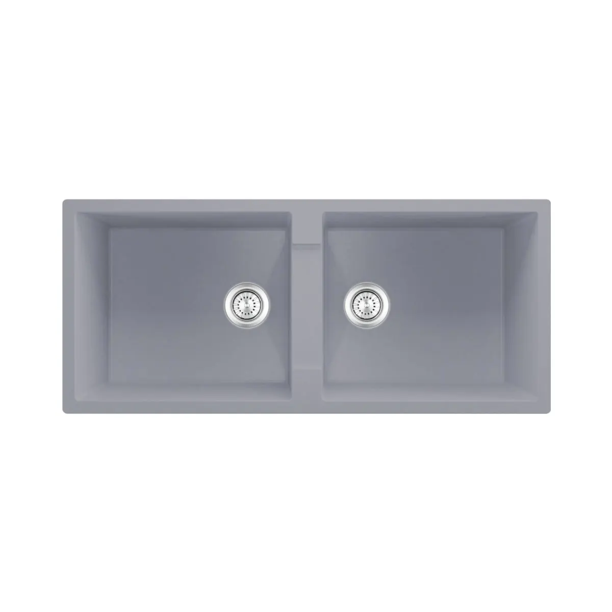 Nirali quartz sink quartz elite range nicolo lv 2 ( 45 x 19.5 inches ) K-KS-CK-NIR-S-00962 Grey - image 1