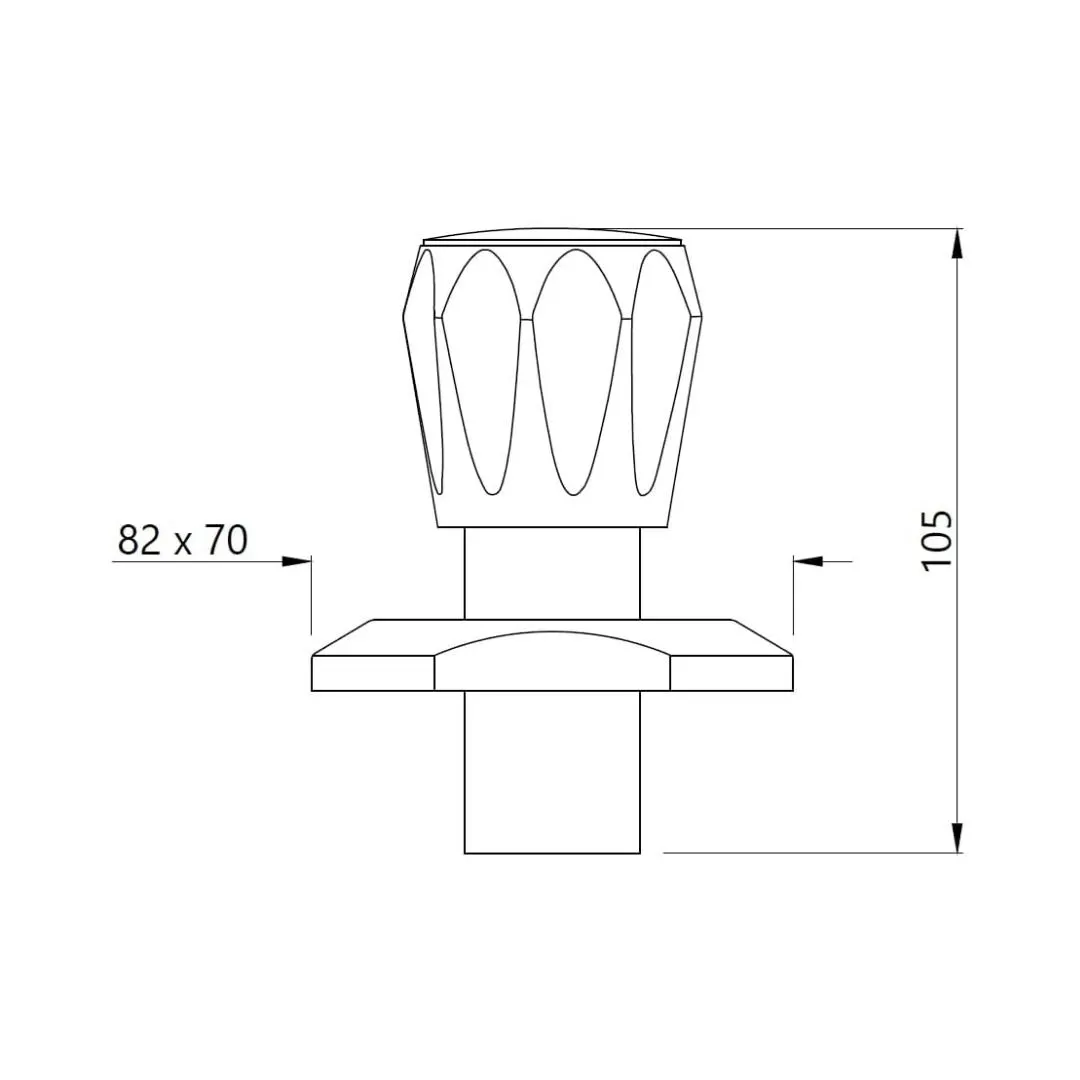 Jaquar basin area stop valve Continental CON-CHR-083FTK Chrome - image 2