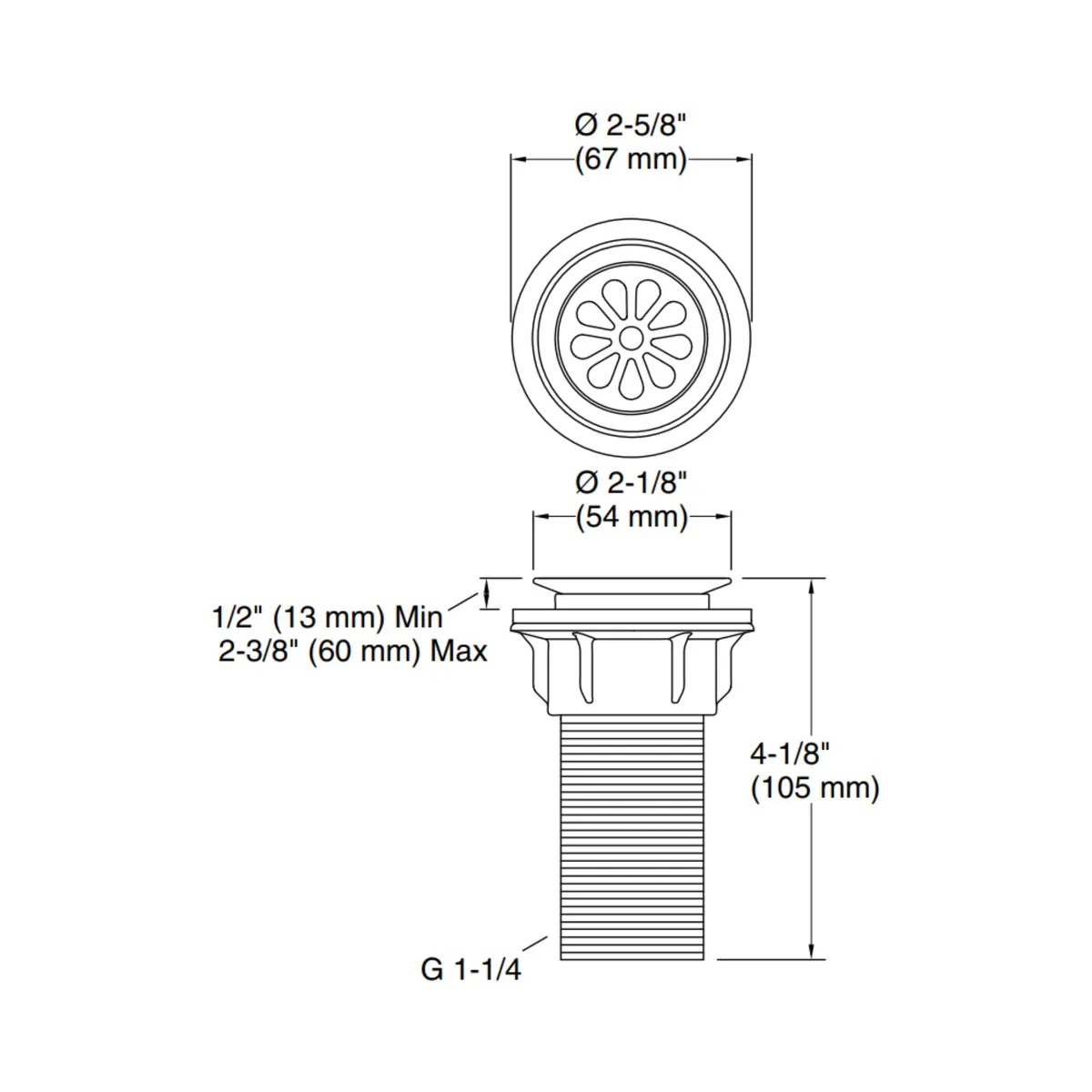 Kohler 2 inches regular waste coupling 20746IN-BRD 20746IN-BRD Brushed Rose Gold - image 2