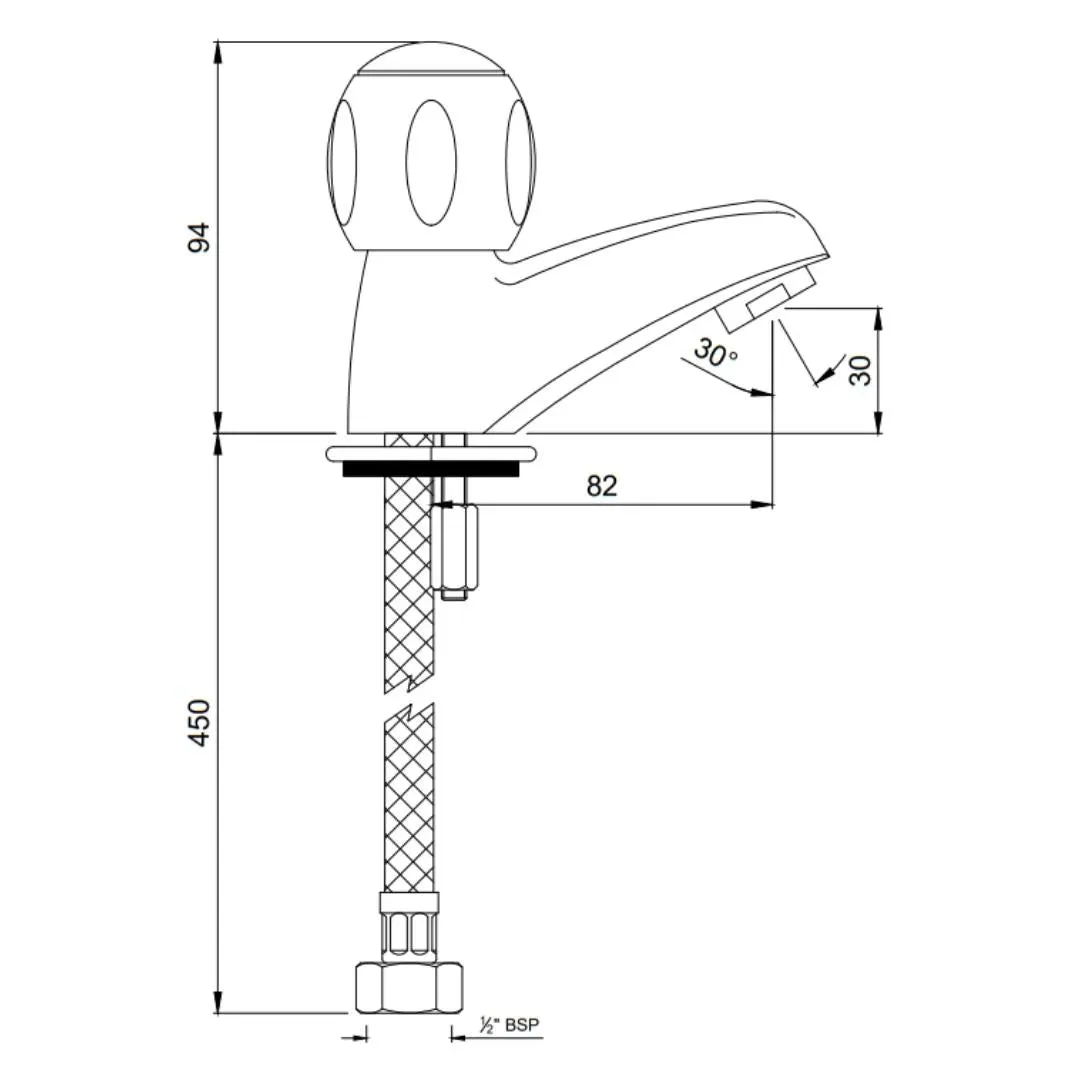 Jaquar table mounted regular basin tap Clarion CQT-CHR-23011 Chrome - image 2