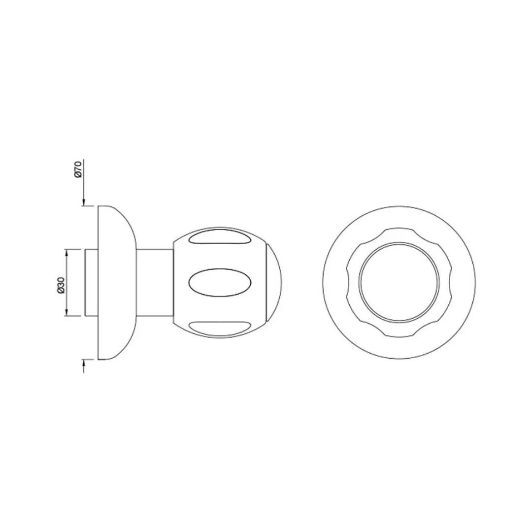 Jaquar basin area stop valve Clarion CQT-CHR-23083K Chrome - image 2