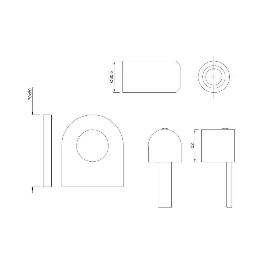 Jaquar basin area stop valve darc DRC-CHR-37083K Chrome - image 2