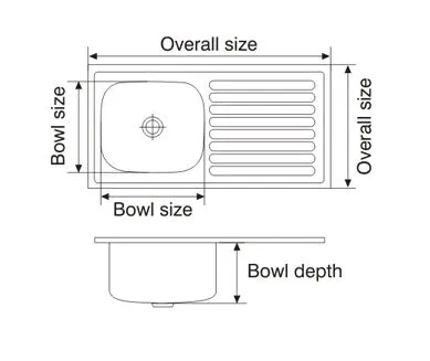 Nirali stainless steel sink popular range elegance mini ( 30 x 20 inches ) K-KS-SS-NIR-S-00071 Anti Scratch - image 5