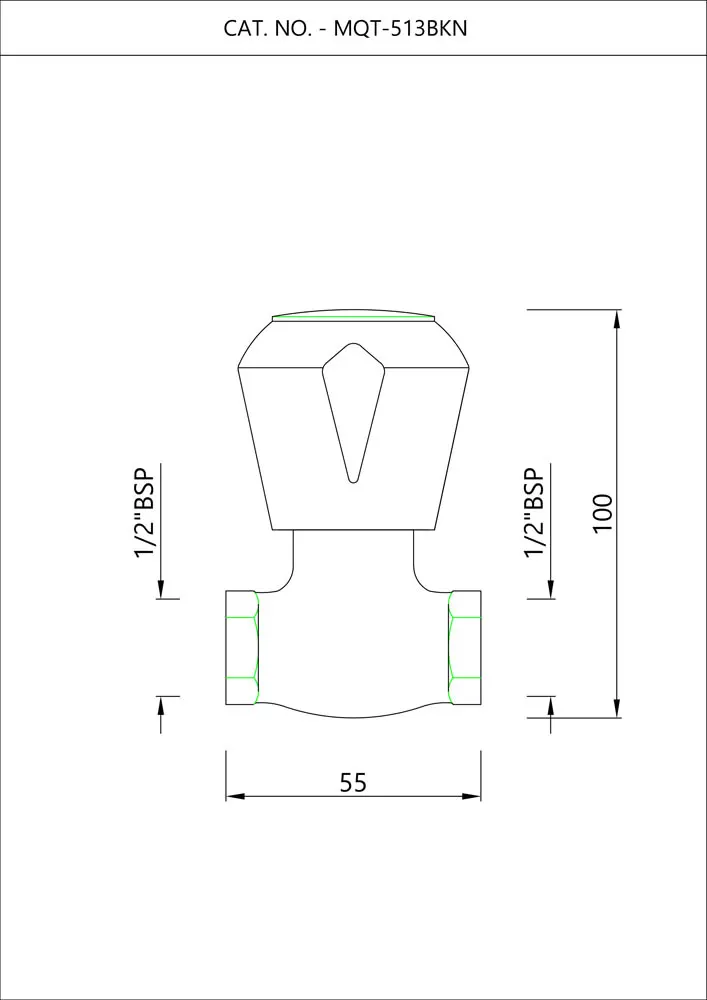 Essco Marvel Stop Valve for Basin MQT-CHR-513BKN Chrome - image 2