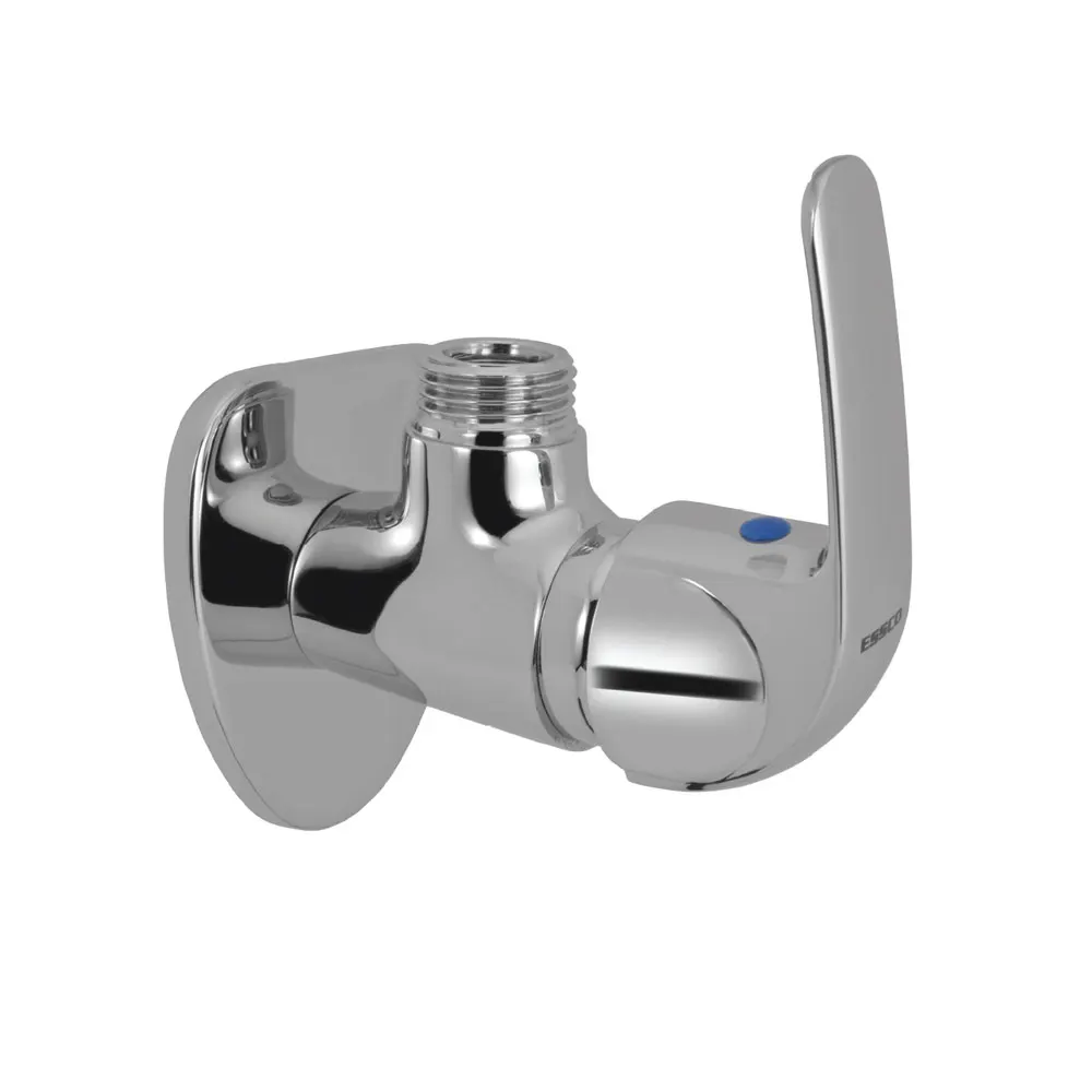 Essco Orbit Angle Valve for Basin with Wall Flange, 15mm ORB-CHR-105053 Chrome - image 1