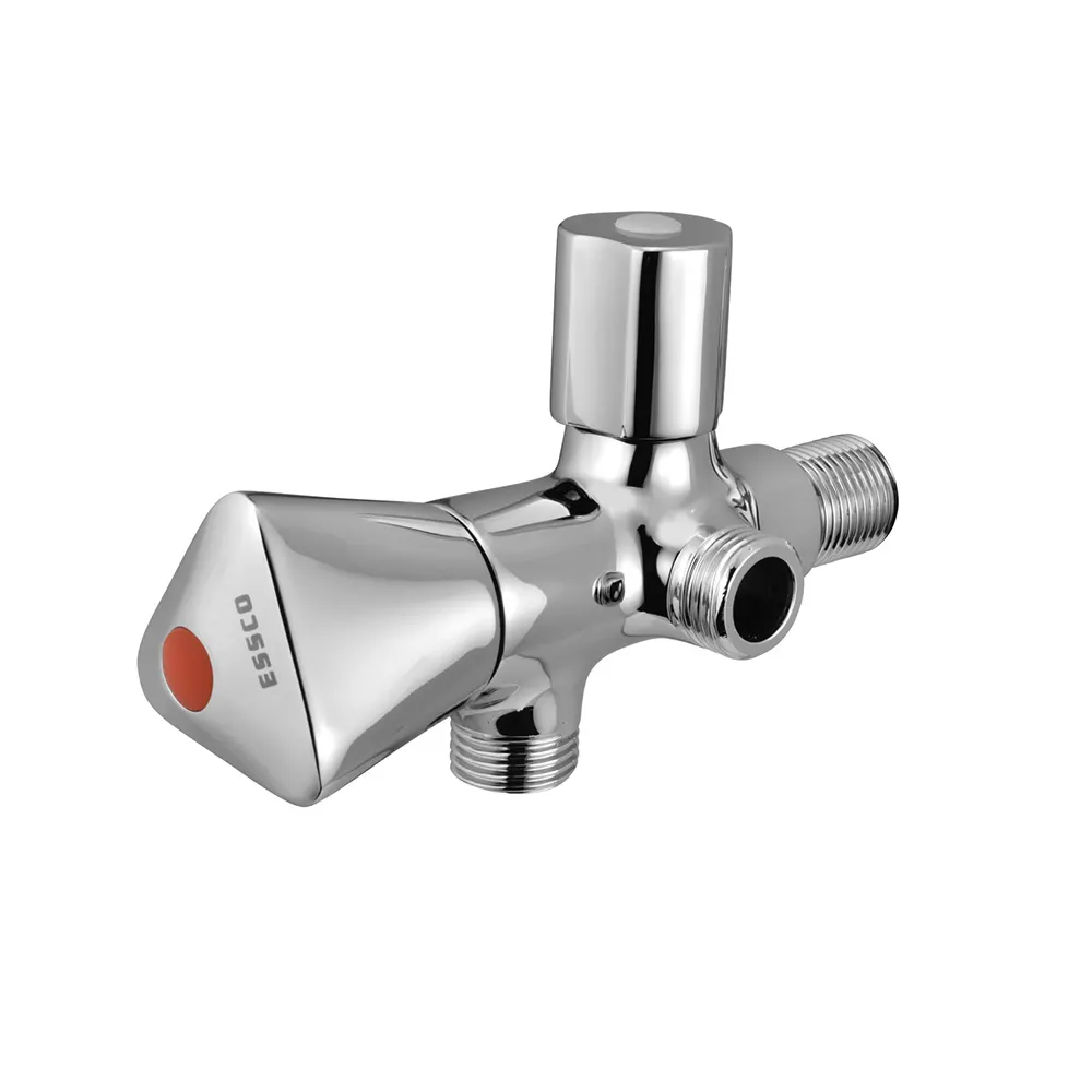 Essco Tropical 2 Way Angle Valve for Basin TQT-CHR-526A Chrome - image 1