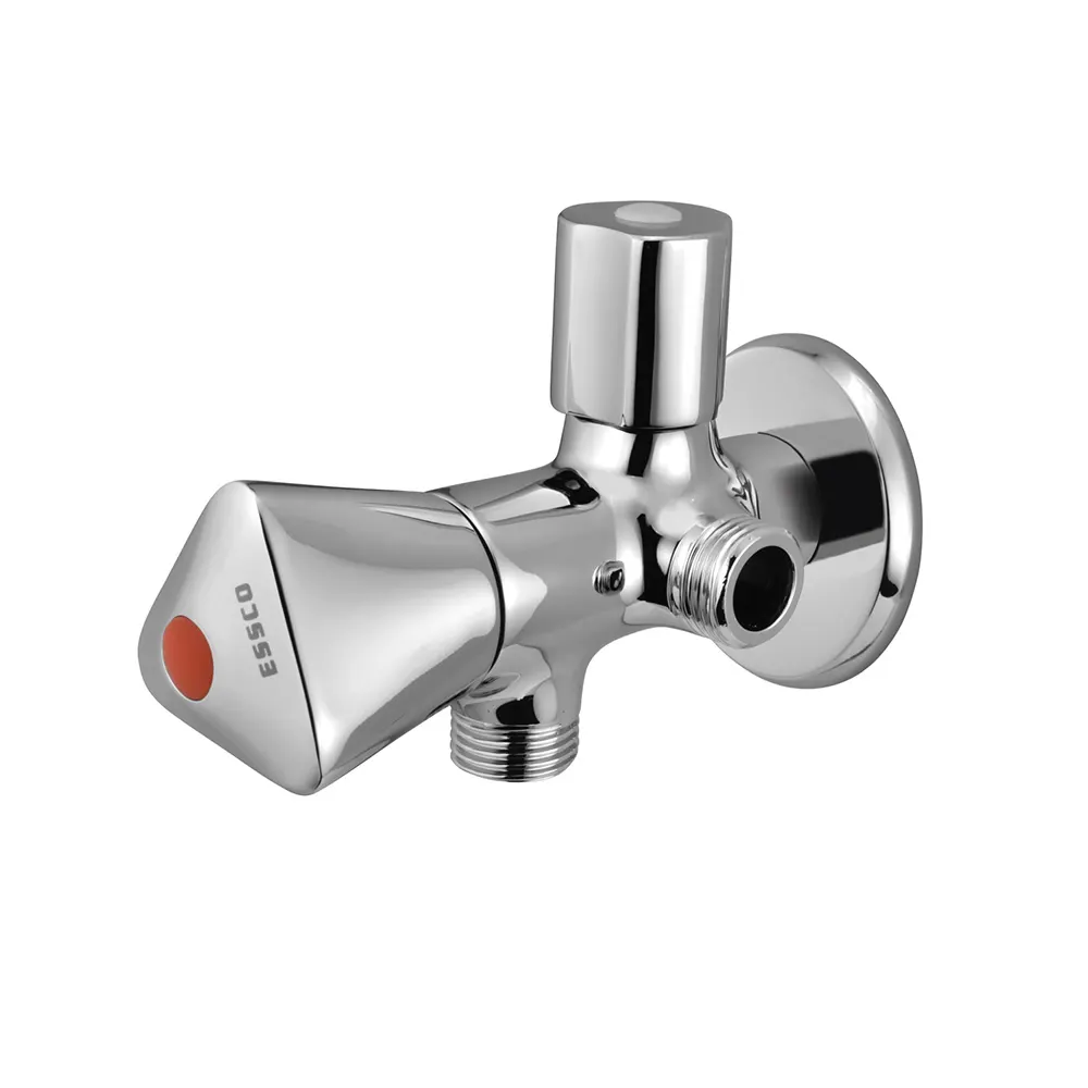 Essco Tropical 2 Way Angle Valve for Basin TQT-CHR-526AF Chrome - image 1