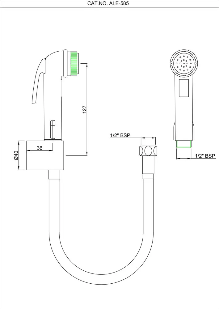 Essco Allied Health Faucet ALE-CHR-585 Chrome - image 2