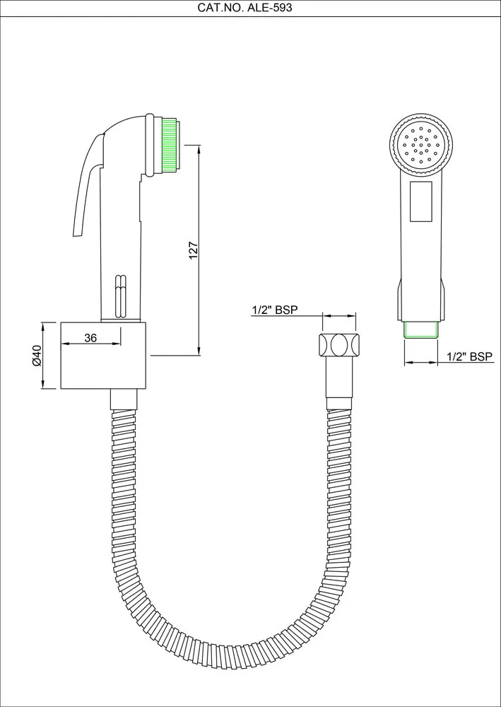Essco Allied Health Faucet ALE-CHR-593 Chrome - image 2