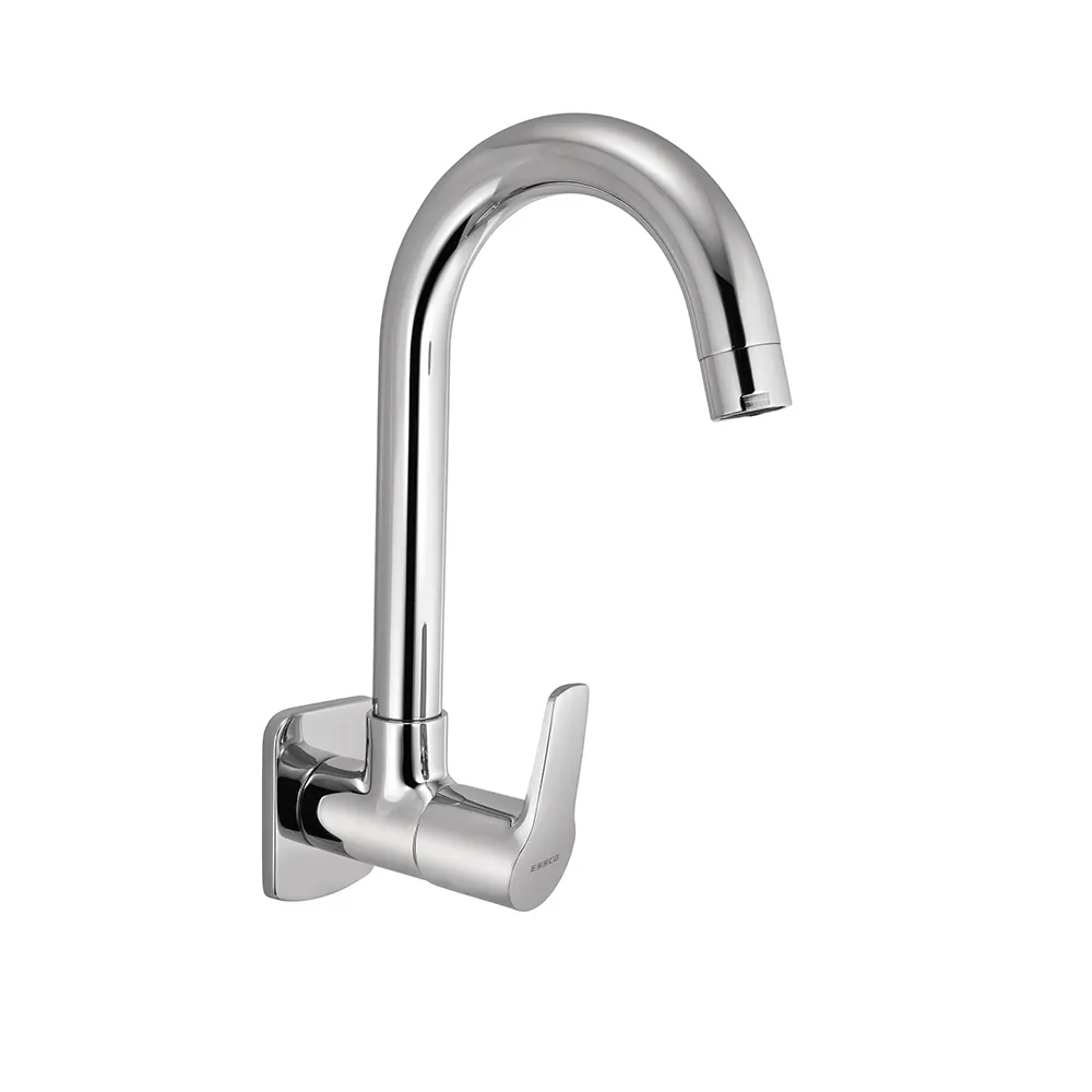 Essco Stella Kitchen Sink Tap, Wall Mounted, Swinging Spout STE-107347 STE-CHR-107347 Standard - image 1