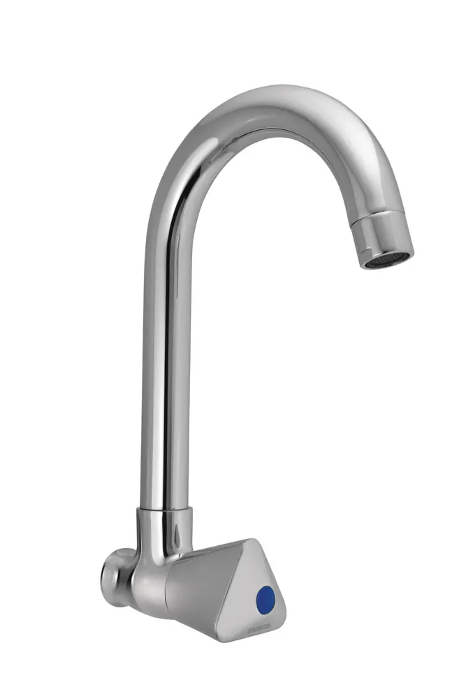 Essco Tropical Kitchen Sink Tap, Wall Mounted, Swinging Spout TQT-522S TQT-CHR-522S Standard - image 1