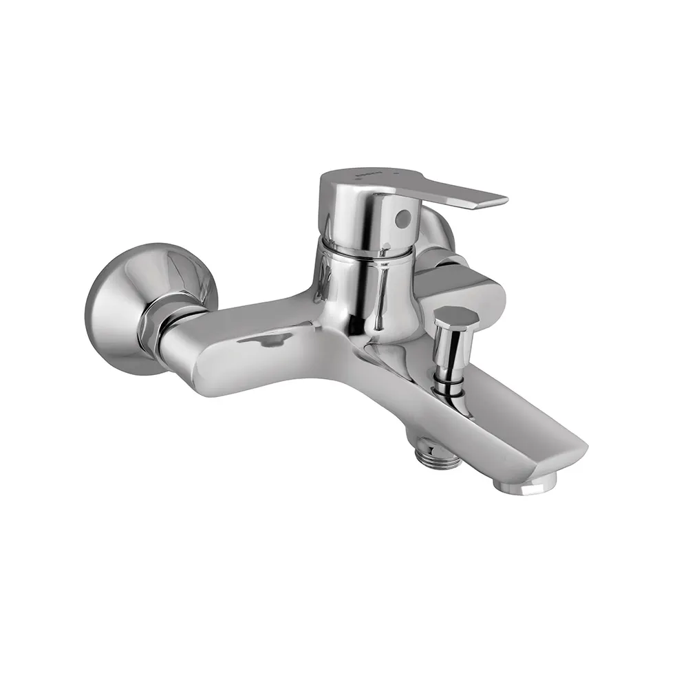 Essco Aspire Single Lever Wall Mixer with Hand Shower Provision APR-CHR-101119 Chrome - image 1