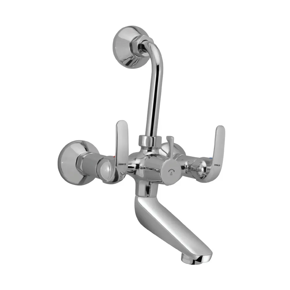 Essco Orbit Wall Mixer with 115mm Bend Pipe ORB-CHR-105273 Chrome - image 1