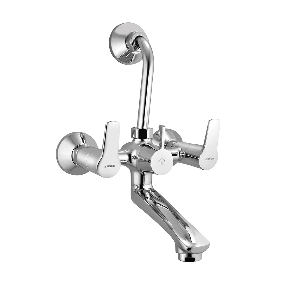 Essco Stella Wall Mixer with 115mm Bend Pipe STE-CHR-107273 Chrome - image 1