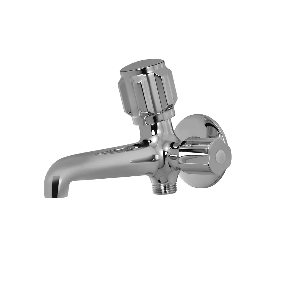 Essco Delux 2 Way Bib Tap for WC Area DLX-CHR-512AKN Chrome - image 1
