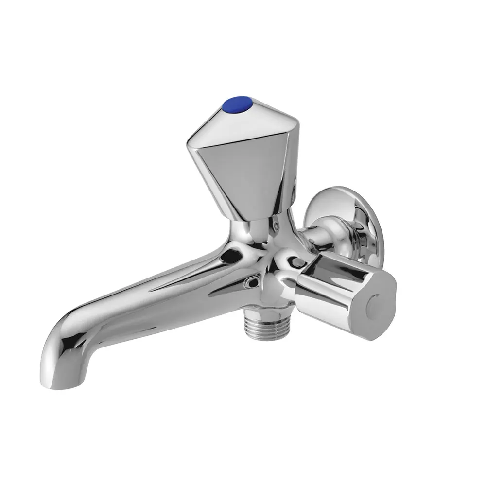 Essco Tropical 2 Way Bib Tap for WC Area TQT-CHR-512A Chrome - image 1
