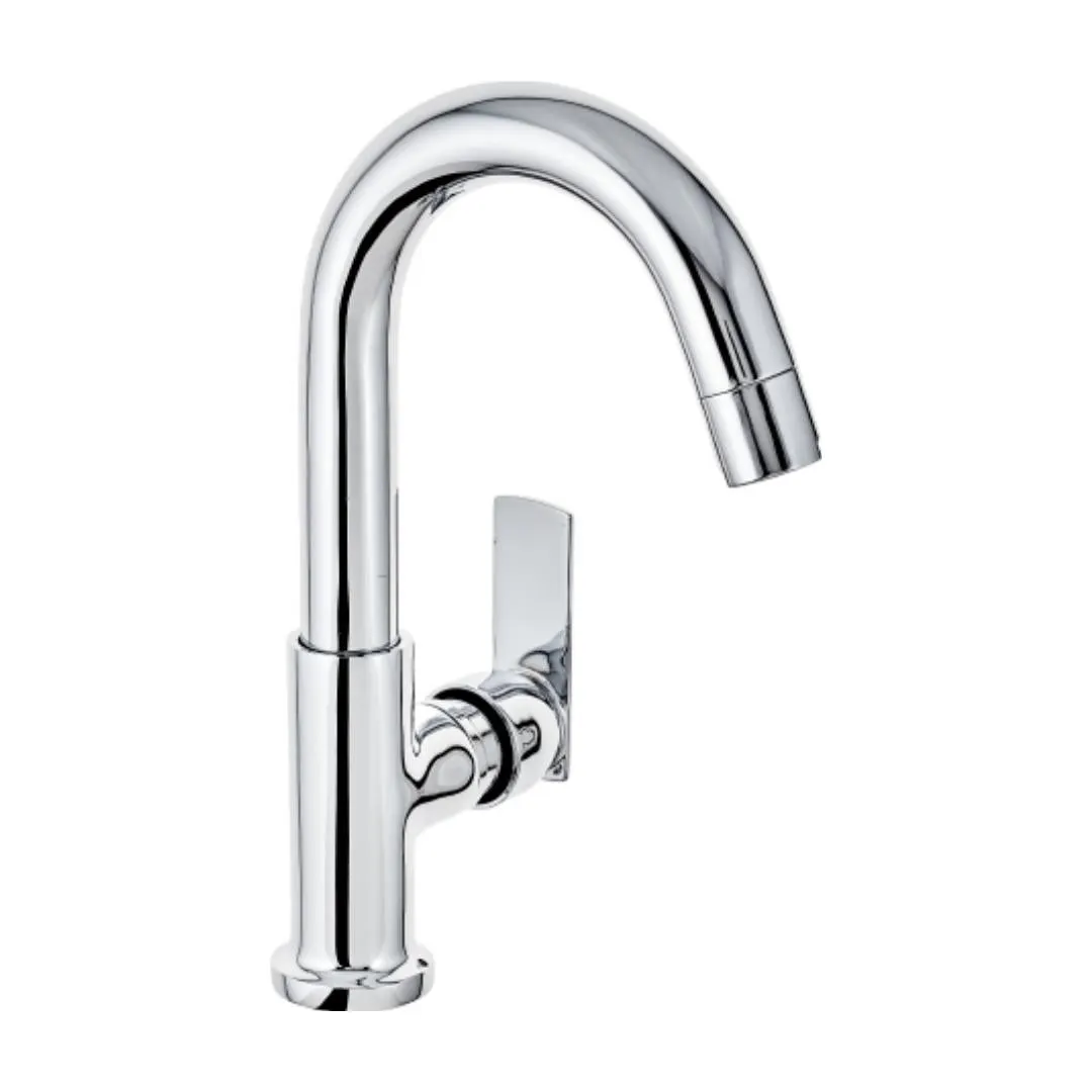 Cera table mounted regular basin tap titanium F1003105 F1003105 Chrome - image 3